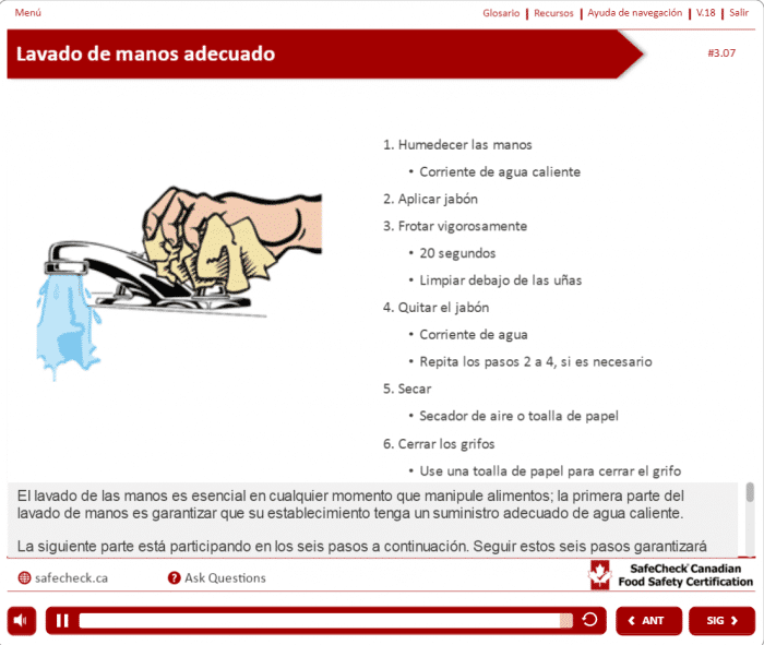 SafeCheck® Spanish - Advanced Food Safety - Includes Exam - Image 10